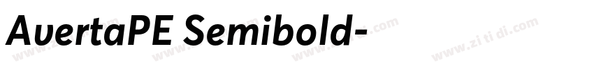 AvertaPE Semibold字体转换